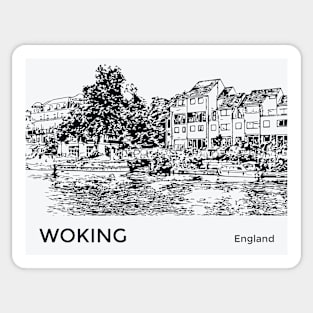Woking England Sticker